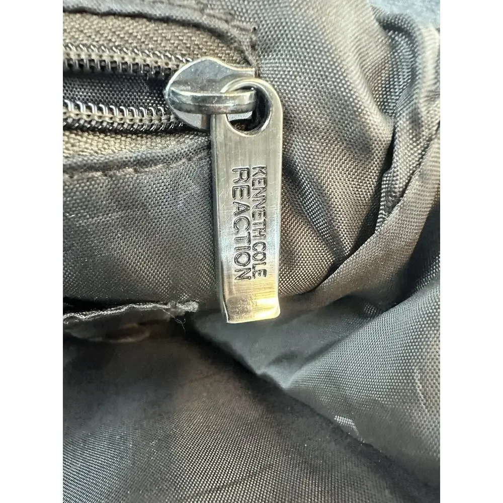 Kenneth Cole Reaction Leather Messenger Bag Tan Distressed for Repair